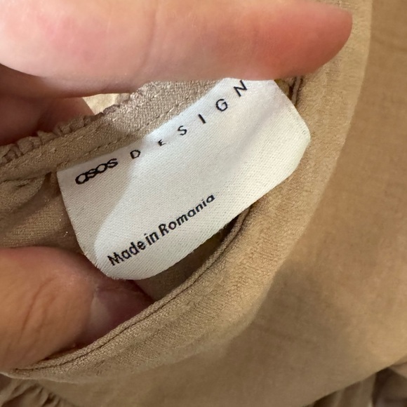 ASOS Elegant Tan Baby Doll Dress - Picture 3 of 7